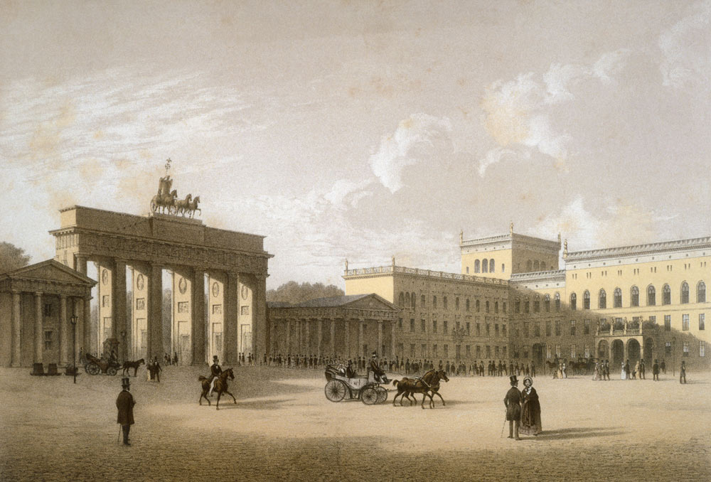 Brandenburg Gate & Pariser Platz from Eduard Luetke