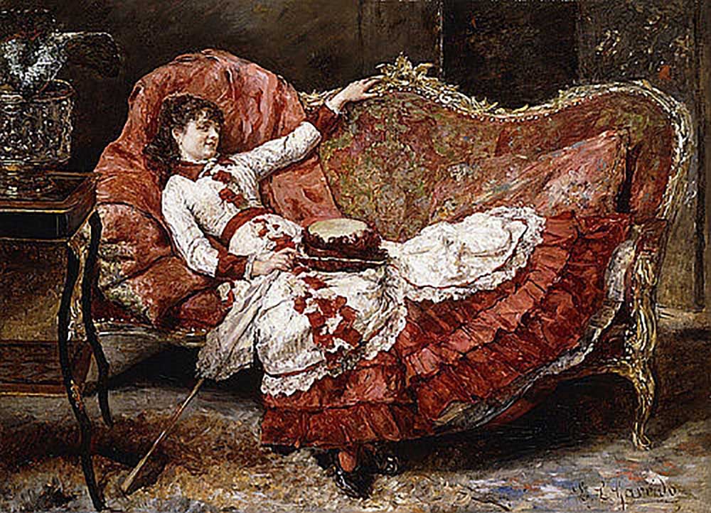 Elegant lady in a red dress from Eduardo-Leon Garrido
