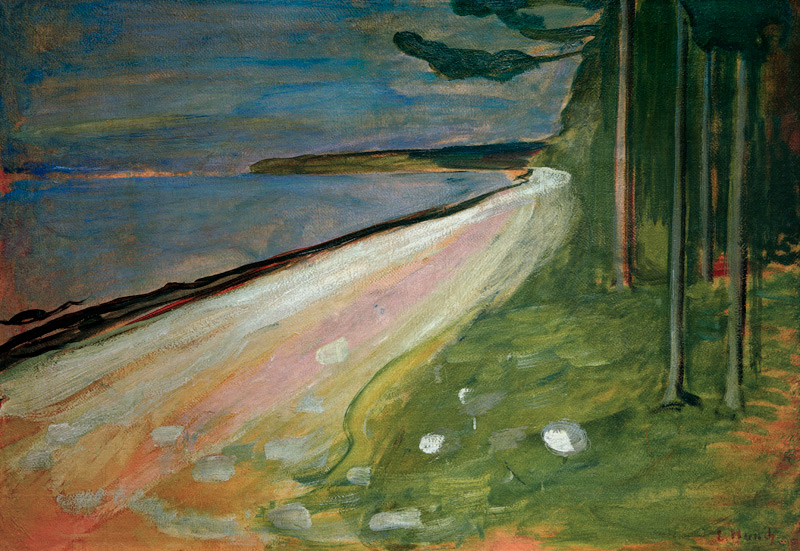 Munch, Beach near Asgardstrand from Edvard Munch