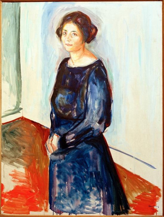 Lady in Blue from Edvard Munch