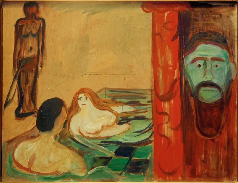 Jealousy in  the Bath from Edvard Munch