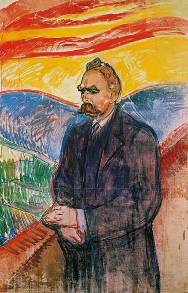 Portrait of Friedrich Nietzsche - Edvard Munch as art print or hand painted  oil.