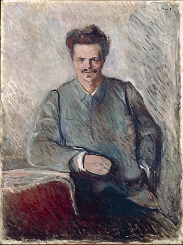 Portrait of Johan August Strindberg  from Edvard Munch