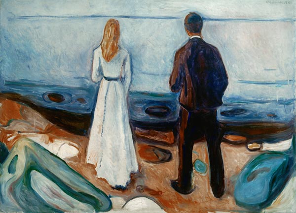 Two people. The lonely from Edvard Munch