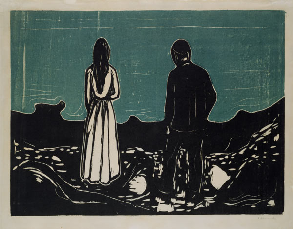 Two People (The Lonely Ones) from Edvard Munch