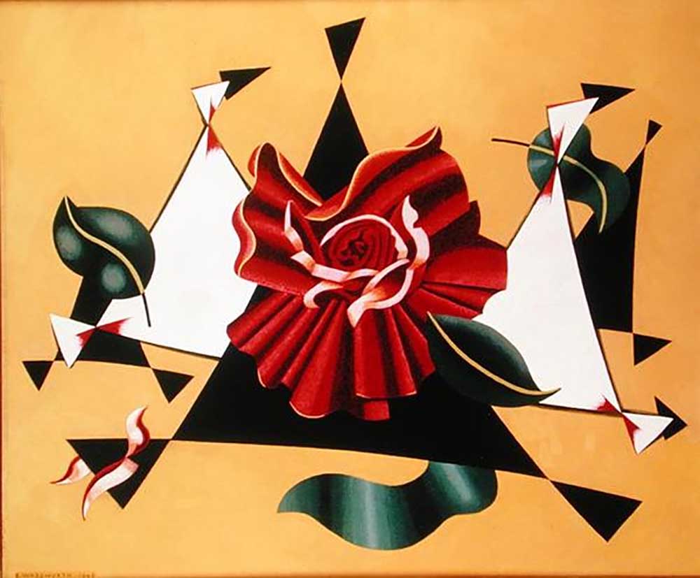 Flower Piece, Rose, 1945 from Edward Alexander Wadsworth