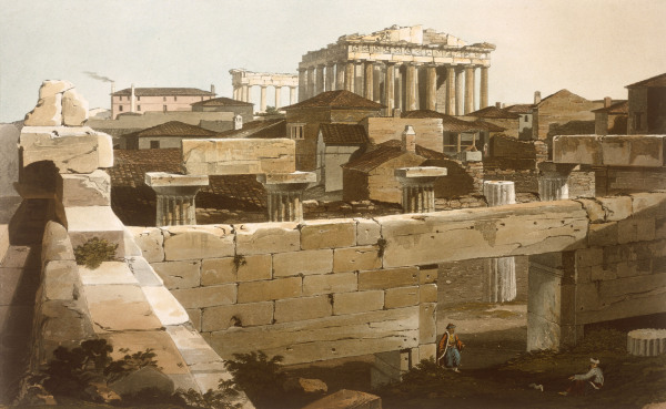 Athens , Parthenon from Edward Dodwell