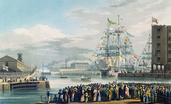 The Opening of St. Katharine Docks, Saturday the 25th October 1828 from Edward Duncan