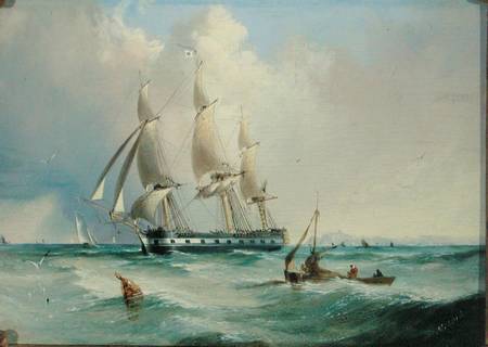 Frigate under Sail from Edward H. Niemann