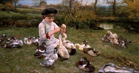 Feeding the ducks from Edward Killingsworth Johnson
