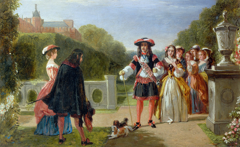 King Charles II (1630-85) and Nell Gwynne (1650-87) from Edward Matthew Ward