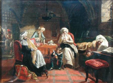 The Royal Family of France in the Temple from Edward Matthew Ward