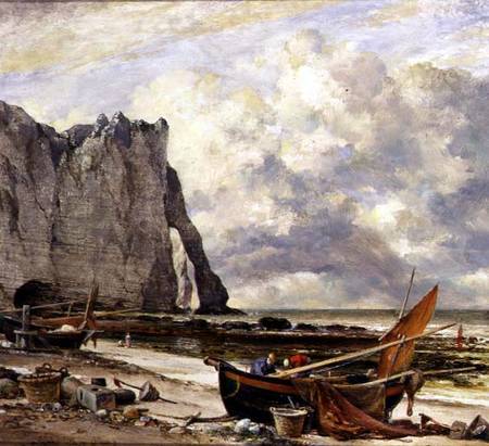 Etretat, Beach with Arch from Edward William Cooke