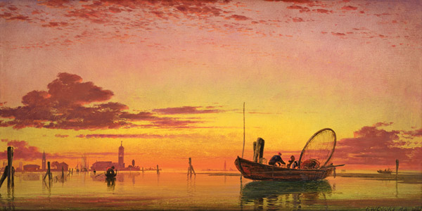 Mazzorto on the Lagoon, Venice from Edward William Cooke