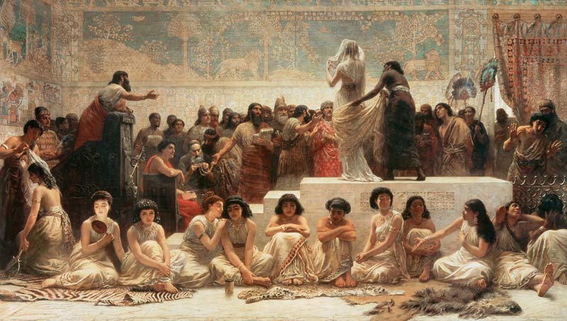 The Babylonian Marriage Market from Edwin Long