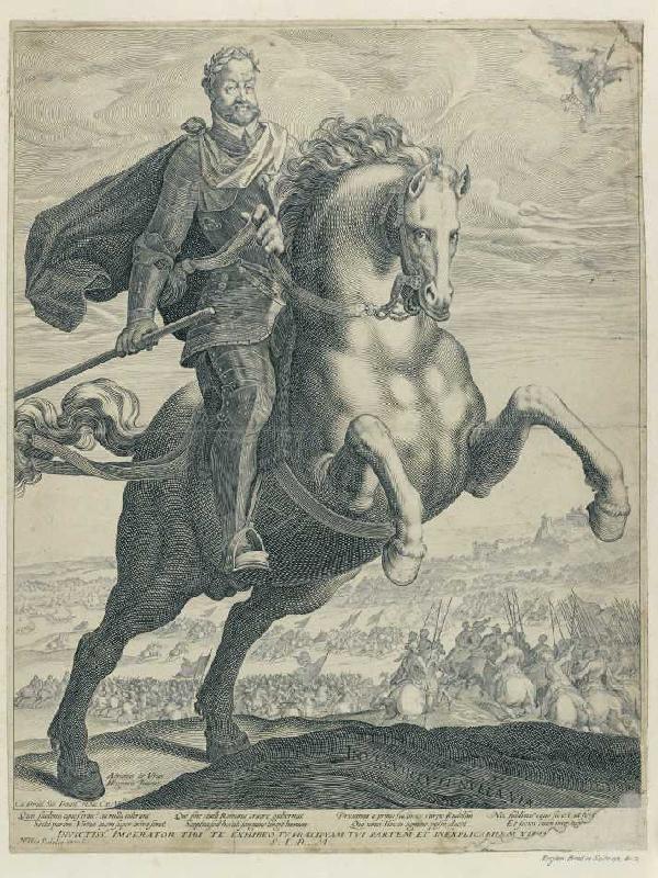 Kaiser Rudolf II from Egidius Sadeler d.J.