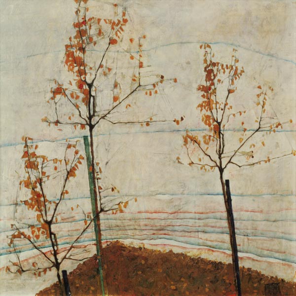 Autumn trees from Egon Schiele