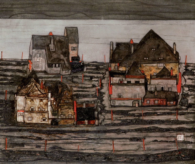 Suburb I. from Egon Schiele