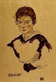 The portrait Ms Toni Rieger from Egon Schiele
