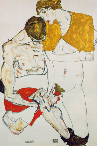 Lovers from Egon Schiele