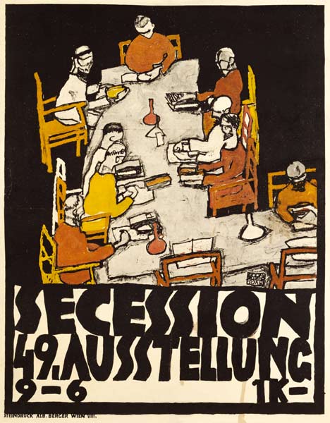 Poster for the 19th secession exhibition from Egon Schiele