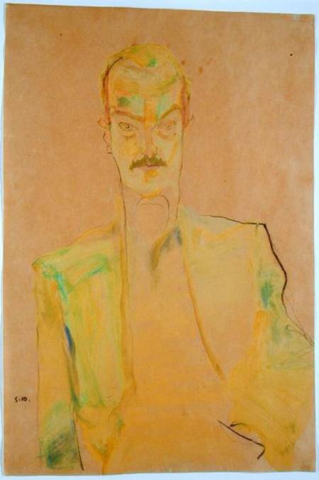 Portrait of Arthur Roessler from Egon Schiele