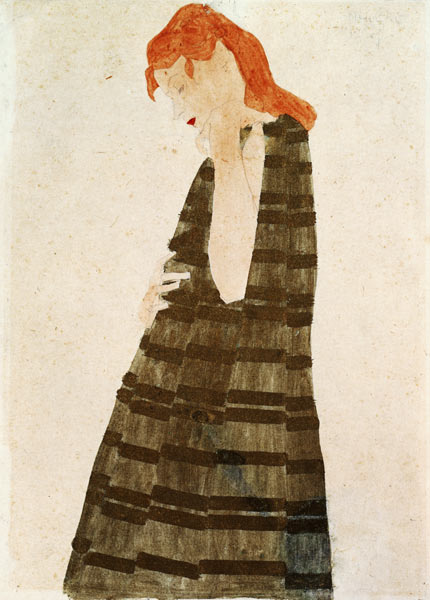 Woman in a Golden Cape from Egon Schiele