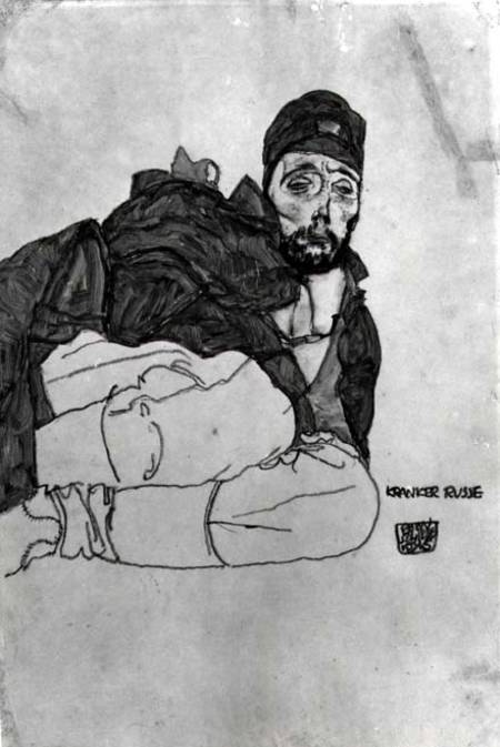 A Sick Russian from Egon Schiele
