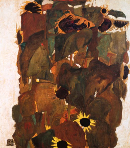 Sunflowers II, 1911 from Egon Schiele