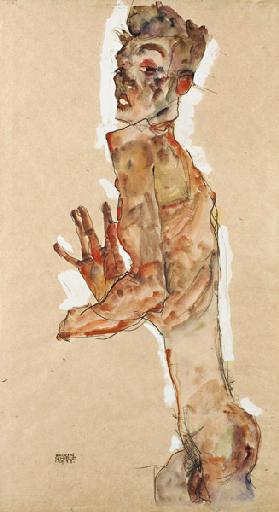 Self-Portrait with Splayed Fingers
