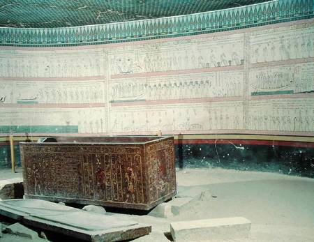 Interior of the tomb of Tuthmosis III (c.1490-39 BC) New Kingdom (photo) from Egyptian