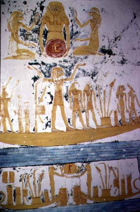 Re in the Night Boat, from the Tomb of Ramesses VI from Egyptian