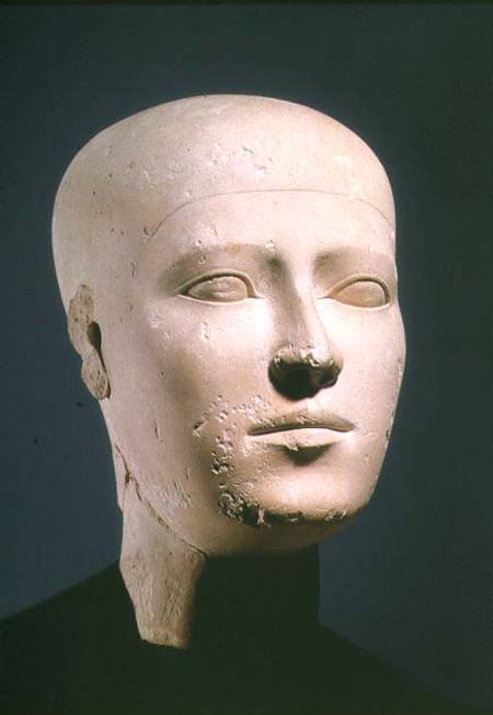 Portrait head from the graves of the Giza necropolis from Egyptian