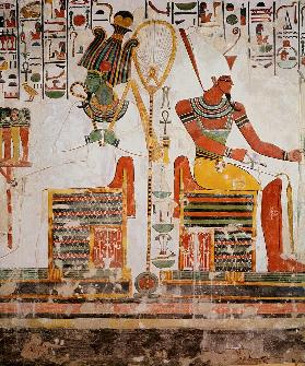 The Gods Osiris and Atum, from the Tomb of Nefertari, New Kingdom