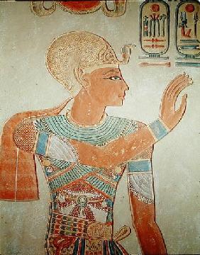 Portrait of Ramesses III (c.1184-1153 BC) from the Tomb of Amen-Her-Khepshef, New Kingdom