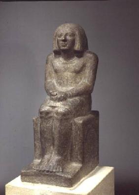 Statue of Ankh, Priest of Horus, Early Dynastic Period