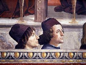 Portraits of Matteo Franco and Luigi Pulci (1432-84) from the Cycle of the Life of St. Francis