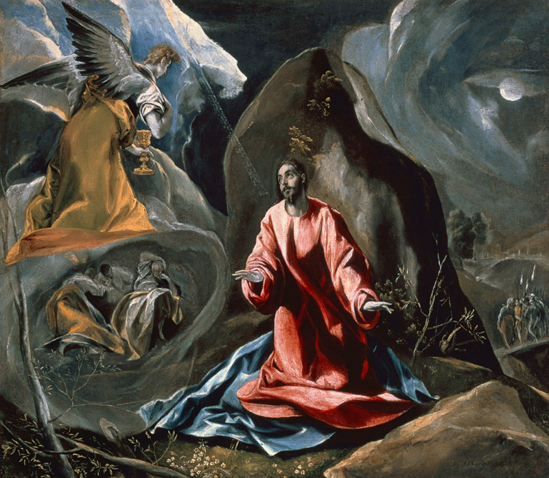 Agony in the Garden of Gethsemane, c.1590''s from El Greco (aka Dominikos Theotokopulos)