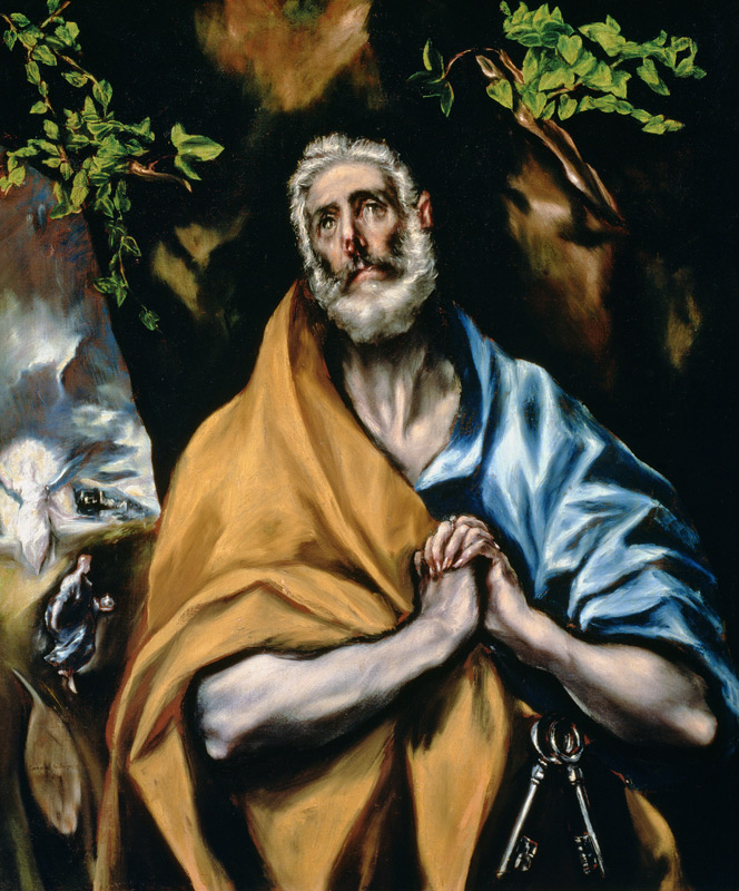 The Tears of St Peter from El Greco (aka Dominikos Theotokopulos)