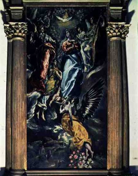 The Assumption of the Virgin from El Greco (aka Dominikos Theotokopulos)