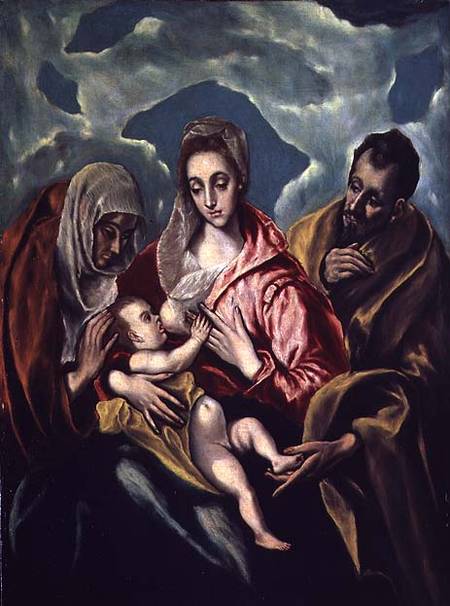 The Holy Family with St. Elizabeth from El Greco (aka Dominikos Theotokopulos)