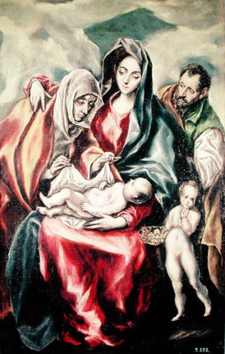 The Holy Family from El Greco (aka Dominikos Theotokopulos)
