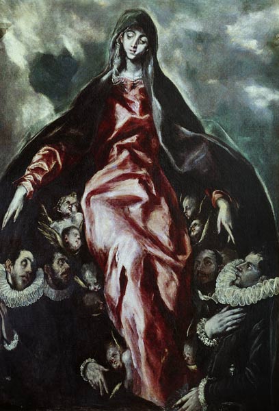 Protective casing Madonna from El Greco (aka Dominikos Theotokopulos)