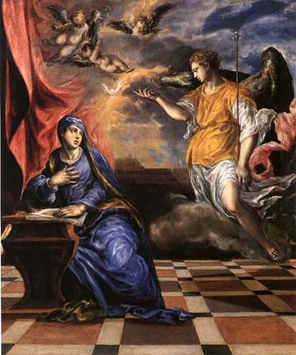 Mariä proclamation from El Greco (aka Dominikos Theotokopulos)