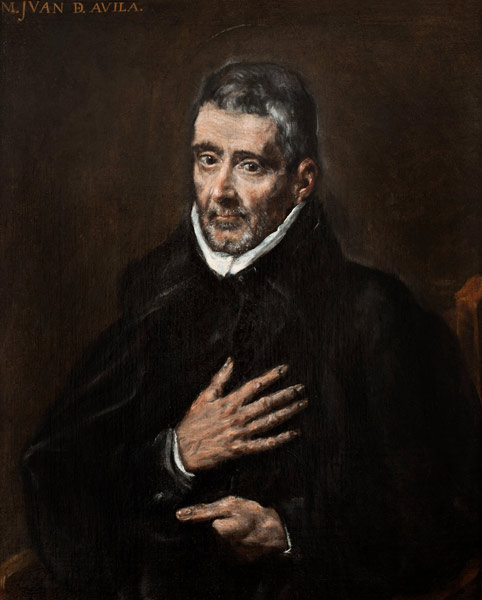 Portrait of Juan de Ávila from El Greco (aka Dominikos Theotokopulos)