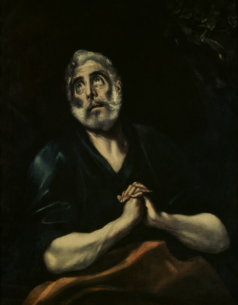 Repentant Peter from El Greco (aka Dominikos Theotokopulos)