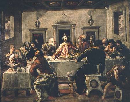 The Last Supper from El Greco (aka Dominikos Theotokopulos)