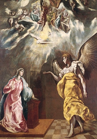 The Annunciation from El Greco (aka Dominikos Theotokopulos)
