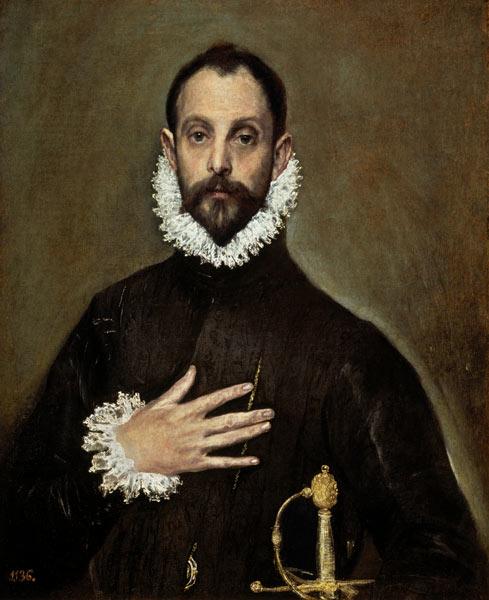 A Nobleman with his Hand on his Chest