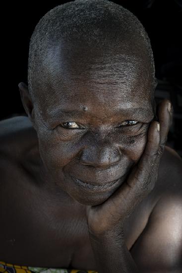 elder at a dowayo village at northern Cameroon